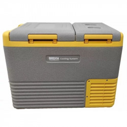 Портативный холодильник 40л BREVIA  двухкамерный автохолодильник 12/24В 220В LG-компрессор (22565) 