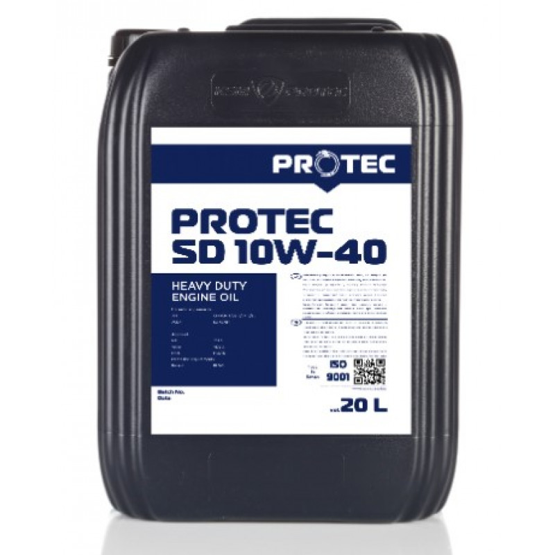 Моторна олива Protec SD 10W-40, API SERVICE CI-4/SL (Ліцензія № 3678), MB-APPROVAL 228.3 (20 л) (P-SD10W40-20L)