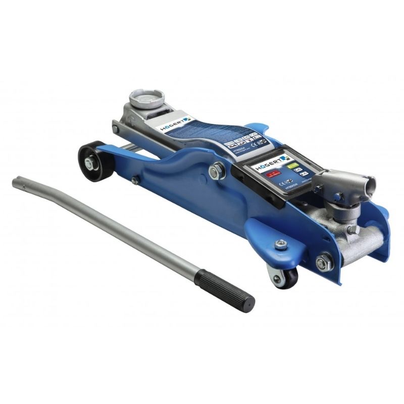 Домкрат гідравлічний підкатний 2т Hogert 89-359мм для автомобіля в картонній упаковці (HT8G004)
