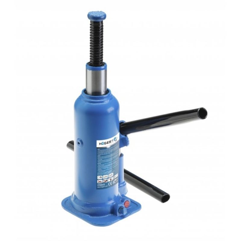 Домкрат гідравлічний підкатний 5т Hogert 210-405мм для автомобіля в картонній упаковці (HT8G022)