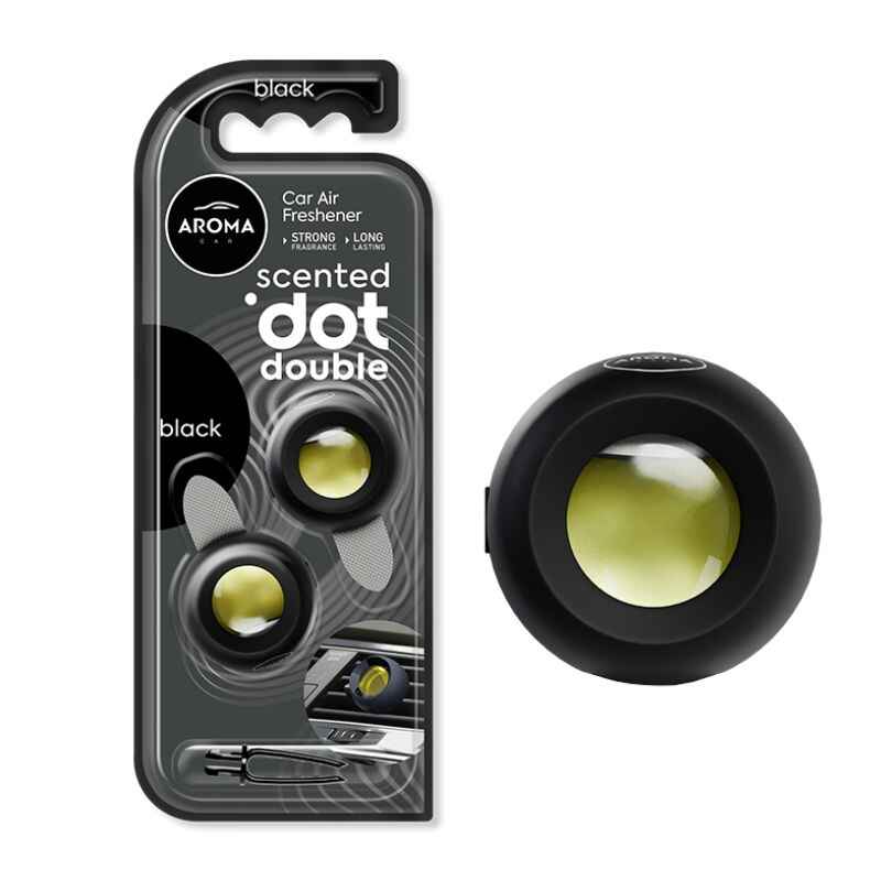 Ароматизатор до машини Aroma Car Scented dot Double - Black (12009)