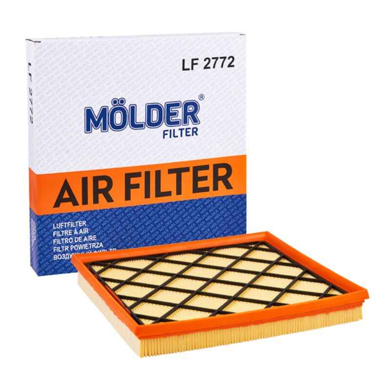 Повітряний фільтр панельний Molder LF2772 (WA9654 LX2882 C26106 AP0518) для Chevrolet Cruze Opel Astra J 1.4-1.8, 09-