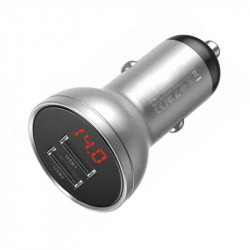 Автомобільний зарядний пристрій 4.8A Baseus Dual USB (чорний) (CCBX-0S)