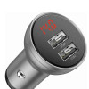 Автомобільний зарядний пристрій 4.8A Baseus Dual USB (чорний) (CCBX-0S)