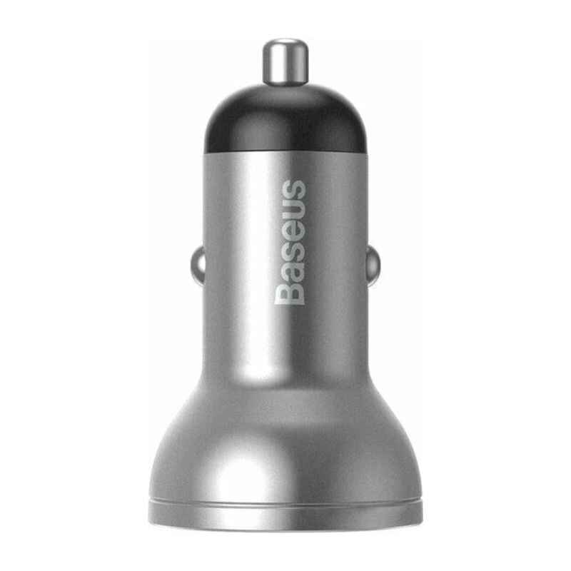 Автомобільний зарядний пристрій 4.8A Baseus Dual USB (чорний) (CCBX-0S)