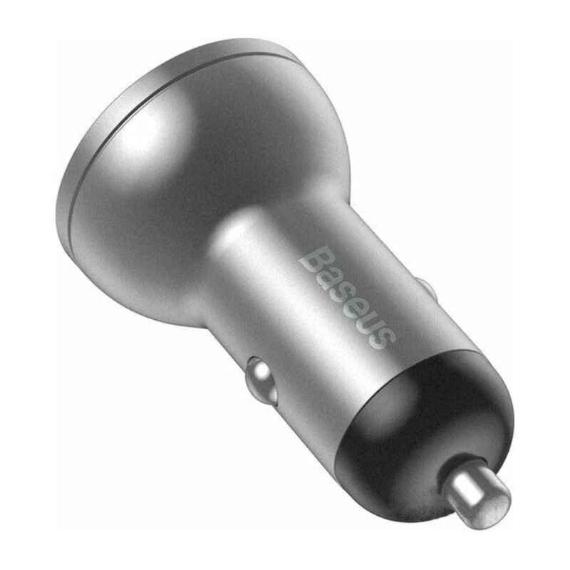 Автомобільний зарядний пристрій 4.8A Baseus Dual USB (чорний) (CCBX-0S)