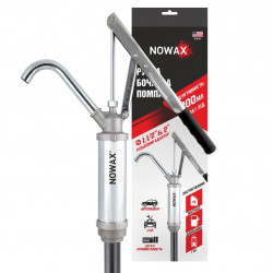 Ручна помпа для мастила Nowax пластиковий забірник (NX12180)