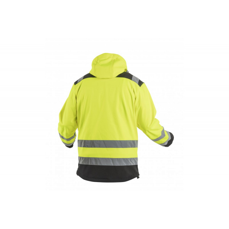ARGEN Куртка сигнальная SOFTSHELL с капюшоном жёлтая M (50) (HT5K257-M)
