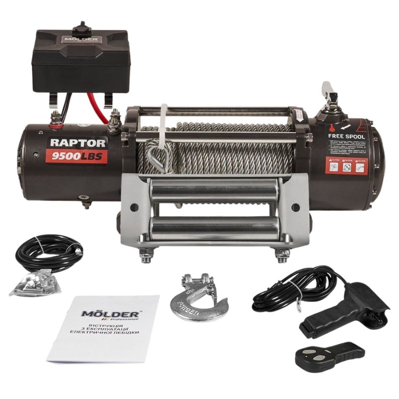 Лебідка MOLDER RAPTOR 9500lbs (MA23095)