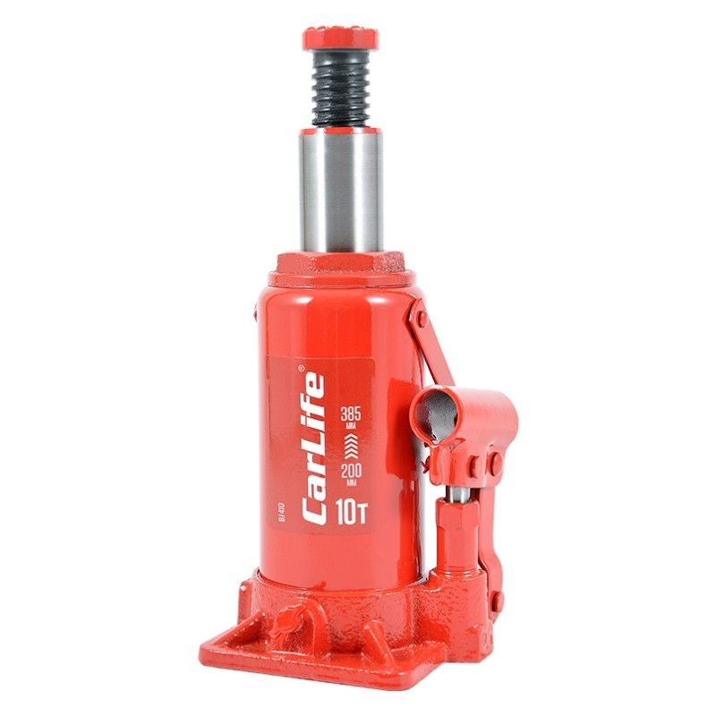 Домкрат гідравлічний пляшковий 10т CarLife 200-385мм для автомобіля в картонній упаковці (BJ410)