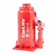 Домкрат гидравлический бутылочный 16т CarLife 225-425мм для автомобиля в картонной упаковке (BJ416)