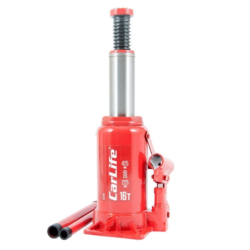 Домкрат гідравлічний пляшковий 16т CarLife 225-425мм для автомобіля в картонній упаковці (BJ416)