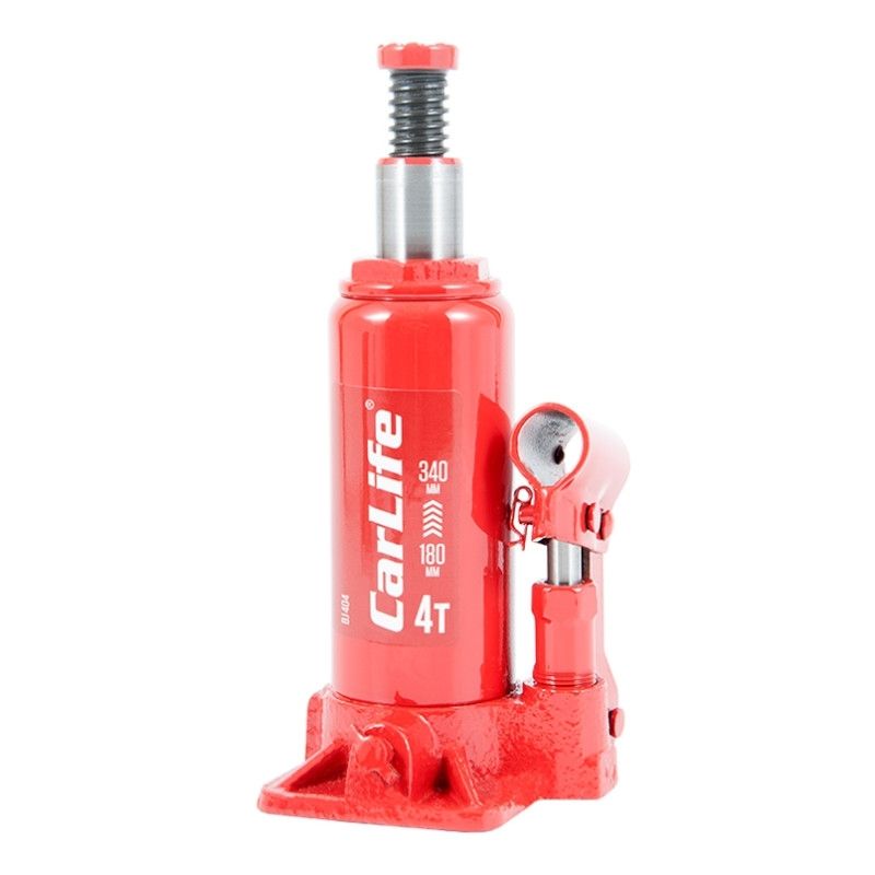 Домкрат гідравлічний пляшковий 4т CarLife 180-340мм для автомобіля в картонній упаковці (BJ404)