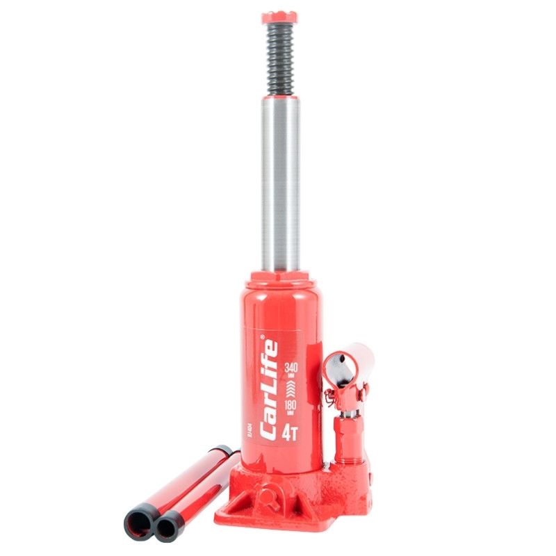 Домкрат гідравлічний пляшковий 4т CarLife 180-340мм для автомобіля в картонній упаковці (BJ404)