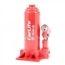 Домкрат гідравлічний пляшковий 5т CarLife 195-380мм для автомобіля в картонній упаковці (BJ405)