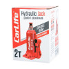 Домкрат гідравлічний пляшковий 2т CarLife 150-360мм для автомобіля в картонній упаковці (BJ402D)