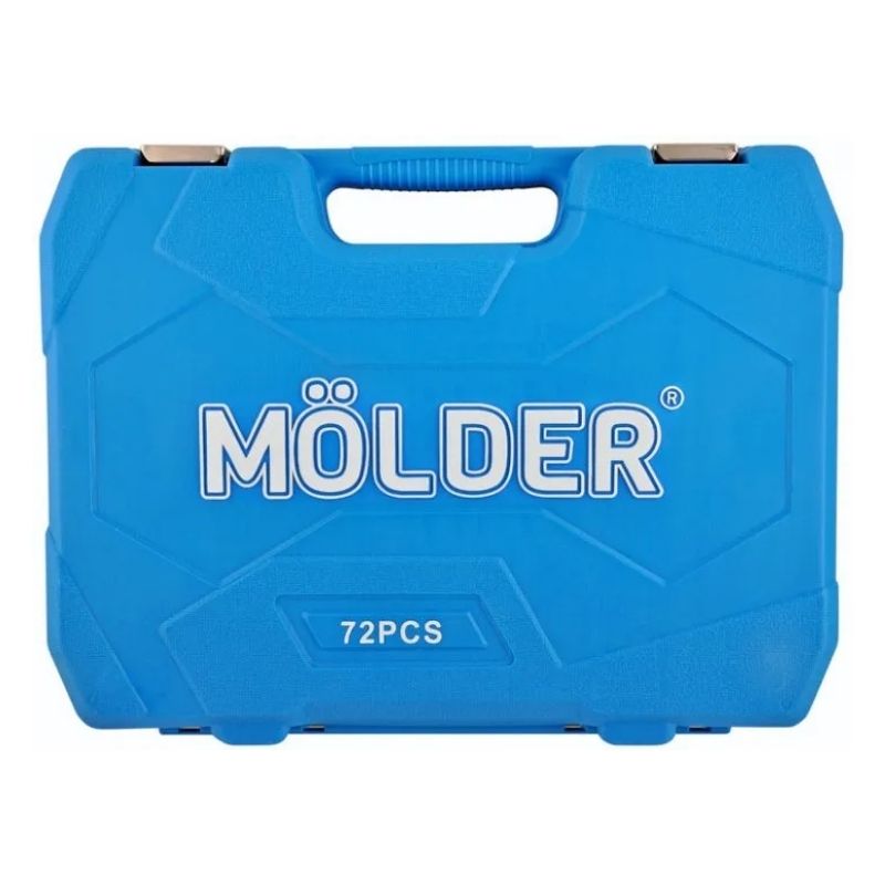 Набір інструментів 1/2″ 1/4″ 72шт 72T CrV Molder у кейсі (MT60072)