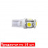 Лампы LED 12V T10 W2.1x9.5d 5smd 5050 белые 10шт Solar (LS243_P)