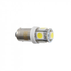 Лампы LED 12V T8.5 BA9s 5smd 5050 белые 10шт Solar (LS246_P)