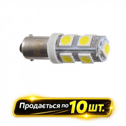 Лампы LED 12V T8.5 BA9S 9SMD 5050 белые 10шт Solar (LS278_P)