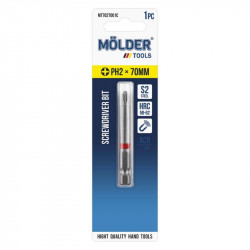 Бита MOLDER, PH2x70мм, 1шт в блистере (цв. марк.) (MT7027001C)