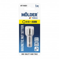 Бита магн. для кровельных саморезов MOLDER, H10x45мм, 1шт в блистере (MT7104501)