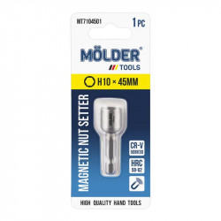 Бита магн. для кровельных саморезов MOLDER, H10x45мм, 1шт в блистере (MT7104501)