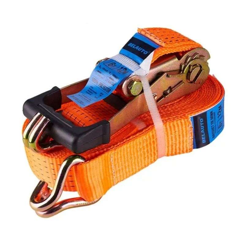 Стяжний ремінь 6т 10м BELAUTO з храповим замком (BC6-10)