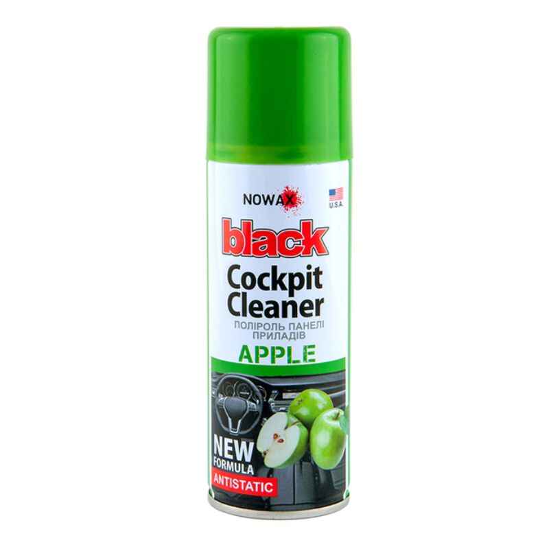 Поліроль Black Cockpit Cleaner 200 мл NOWAX Яблуко (NX00208)