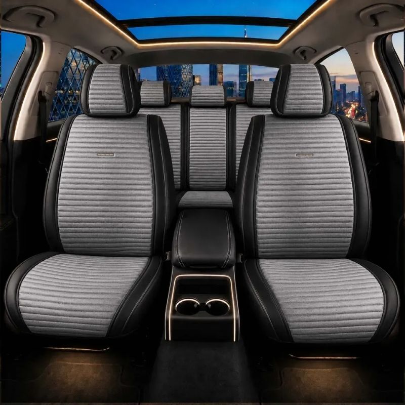 Накидки на сидіння комплект 11 шт Gearo Gran Lusso Eleganza (GE0711GY-A)