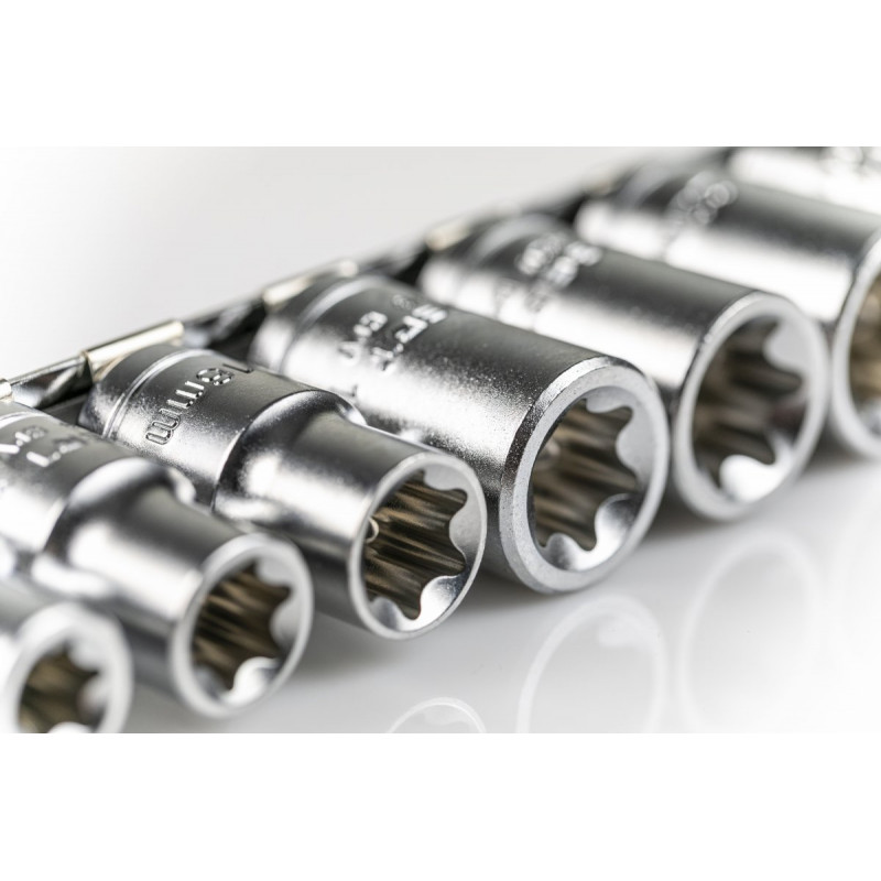 Набір торцевих головок Torx 1/2" 9 шт Hogert (HT1A880)