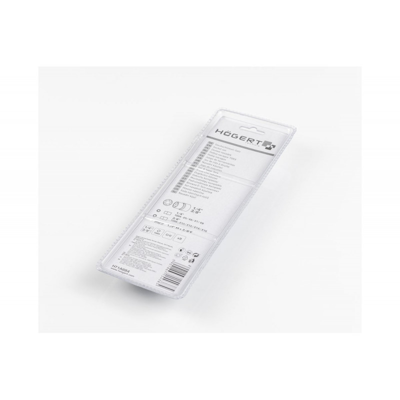 Набір торцевих головок Torx 1/4" 3/8" 9 шт Hogert (HT1A884)