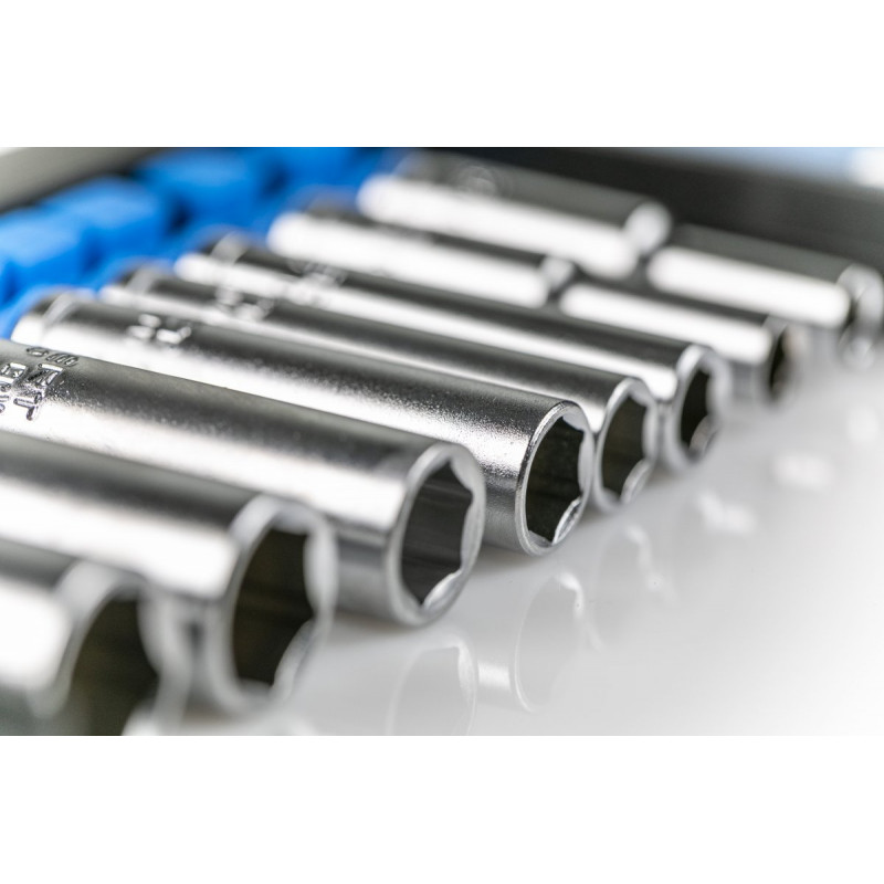 Набір головок глибоких шестигранних 50 мм 1/4" 8 шт Hogert (HT1A886)