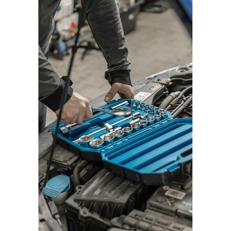 Набір інструментів 1/2" 24шт CrV CrMo 24шт Hogert у кейсі (HT1R410)