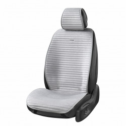 Накидки на сиденья авто передние и задние премиум класса Beltex Barcelona авточехлы велюр универсальные серый (BX83200)