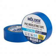 Изолента Molder 10м, 0,13x19mm, синяя, Огнестойкая (MA21610)
