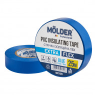 Изолента Molder 25м, 0,13x19mm, синяя, Огнестойкая (MA21625)