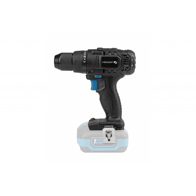 Акумуляторний дриль-шуруповерт 50 Нм 18В Hogert (HT2E220-0DD)