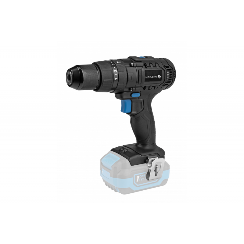 Ударний дриль-шуруповерт 50 Нм 18В Hogert (HT2E221-0PD)