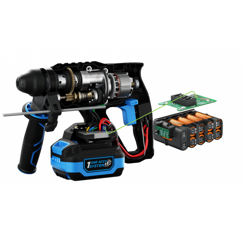 Перфоратор безщітковий акумуляторний 18В Hogert (HT2E228-0CH)