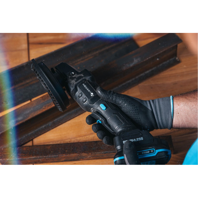 Кутошліфмашина безщіткова 125 мм 18в Hogert (HT2E231-0AG)