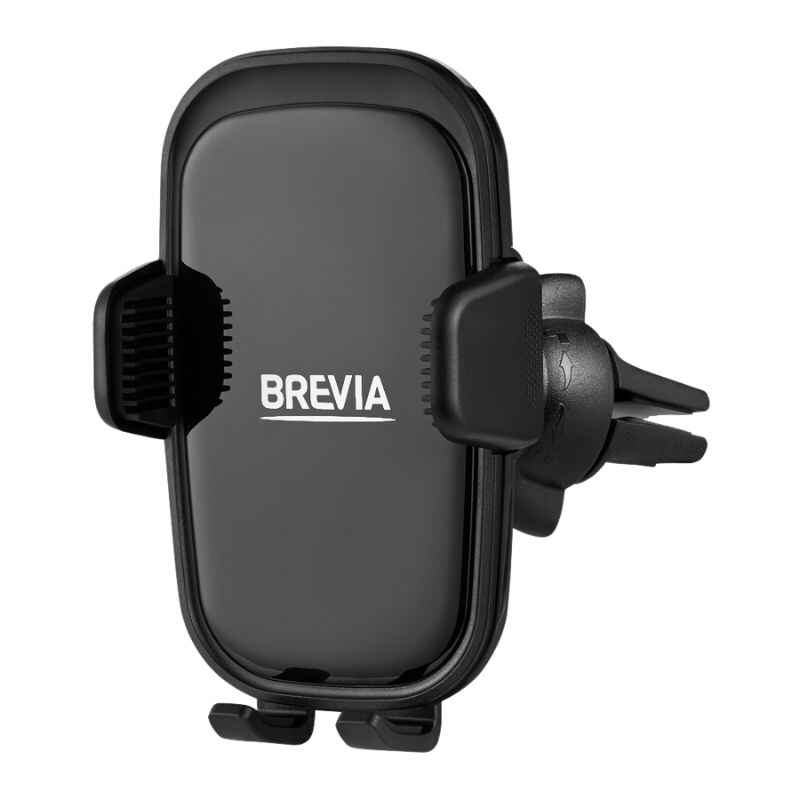 Тримач для телефону в машину Brevia AirClip GlossHold затискач на дефлектор (48900)