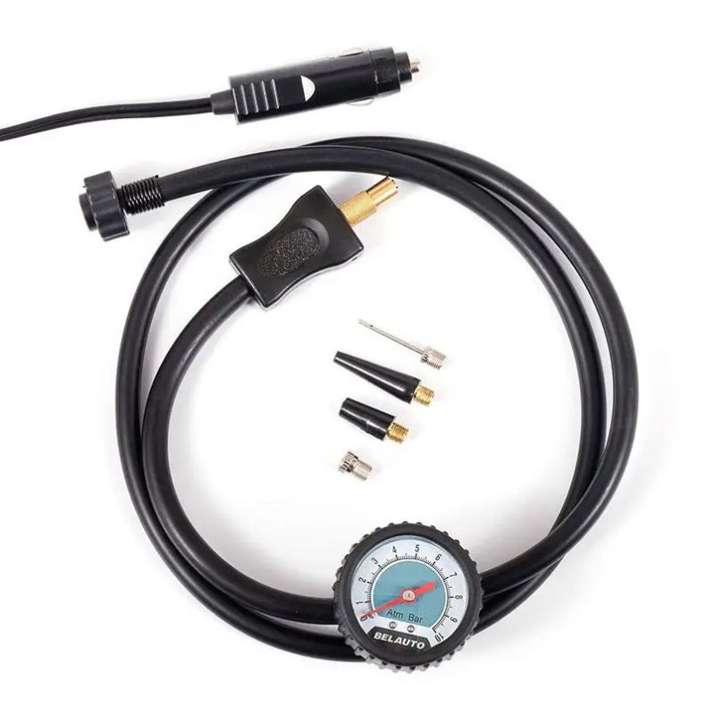 Автомобільний компресор однопоршневий BelAuto УРАЛ-2 для накачування шин R13-R19 10 Атм 40 л/хв 170 Вт (BK42)