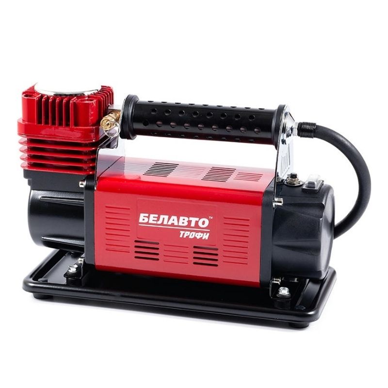 Автомобільний компресор однопоршневий BelAuto ТРОФІ для накачування шин R13-R22 із захистом від перегріву 10 Атм 160 л/хв 600 Вт (BK47)