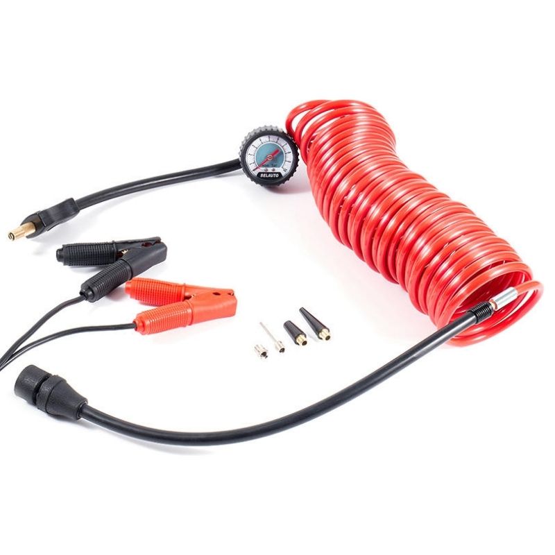 Автомобільний компресор однопоршневий BelAuto ТРОФІ для накачування шин R13-R22 із захистом від перегріву 10 Атм 160 л/хв 600 Вт (BK47)