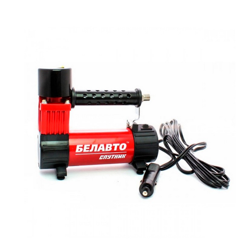 Автомобільний компресор однопоршневий BelAuto СПУТНИК для накачування шин R13-R15 7 Атм 32 л/хв 150 Вт (BK48)