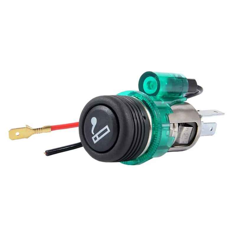 Автоприкурювач CARLIFE збірний з підсвічуванням EURO (LC421)