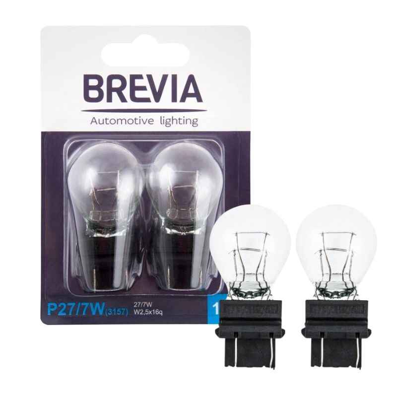 Лампи галогенні Brevia P27/7W 12V 27/7W блістер 2шт (12339B2)