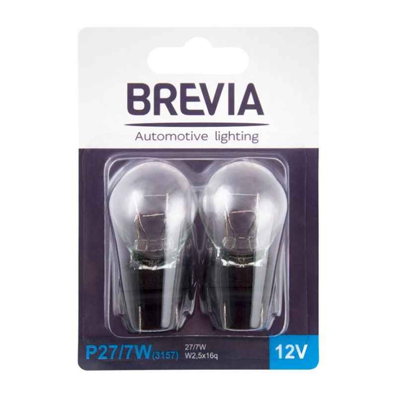 Лампи галогенні Brevia P27/7W 12V 27/7W блістер 2шт (12339B2)