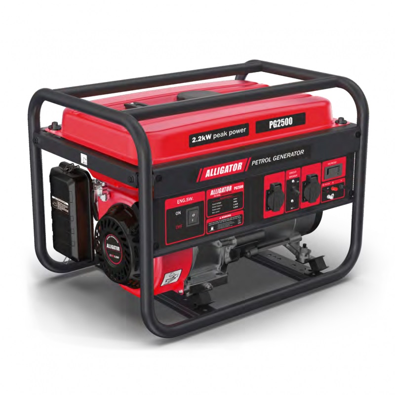 Генератор бензиновий 2,0 кВт ALLIGATOR із системою AVR 230В (PG2500)